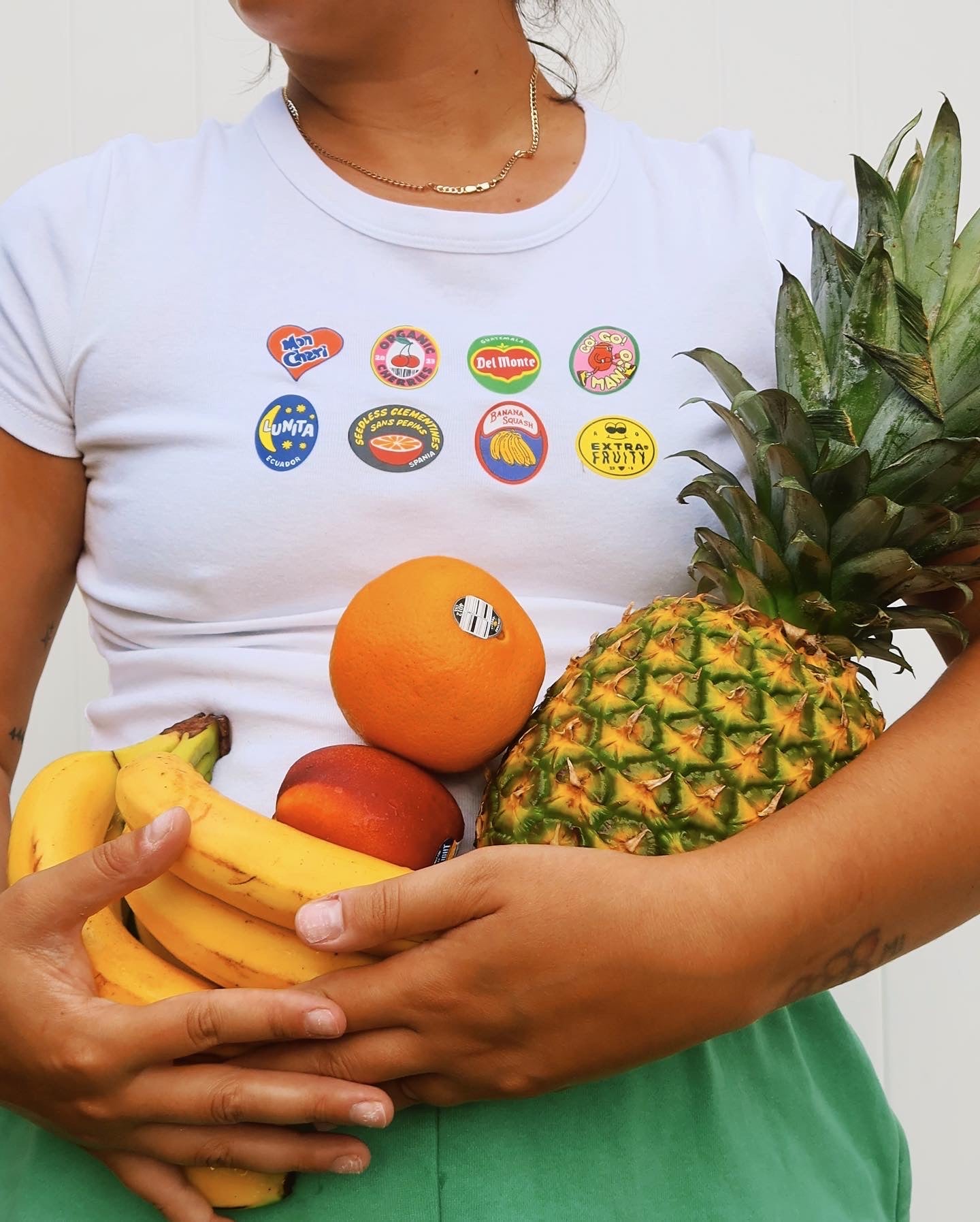 Fruit Sticker Baby Tee