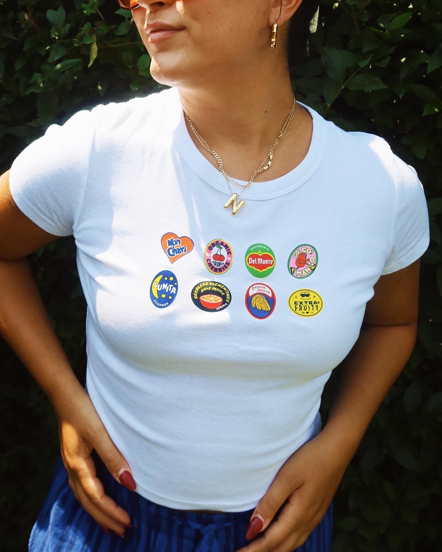 Fruit Sticker Baby Tee