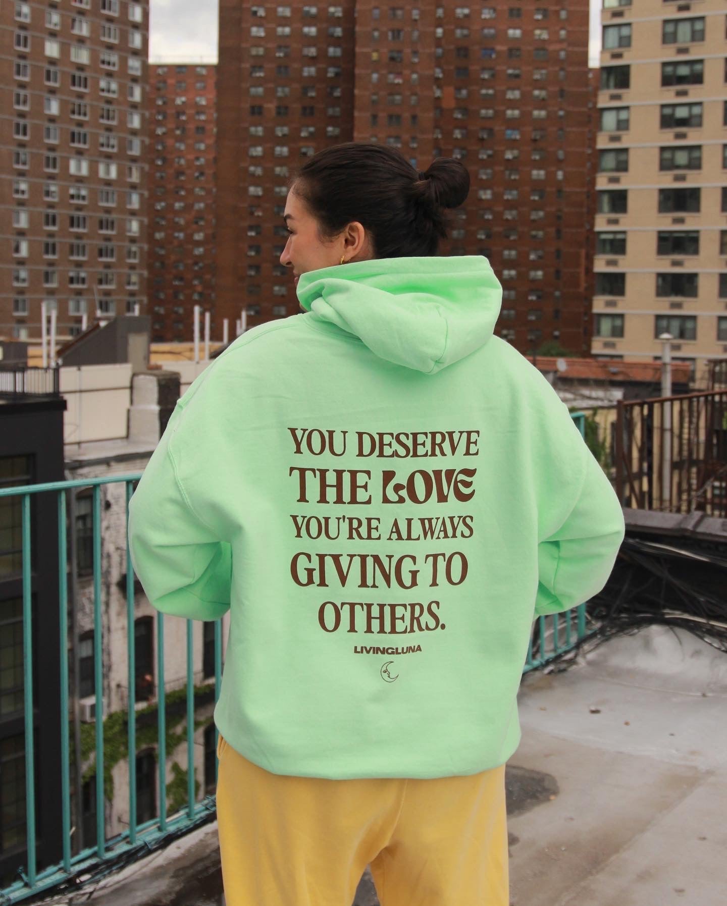 Self Love Hoodie in Mint
