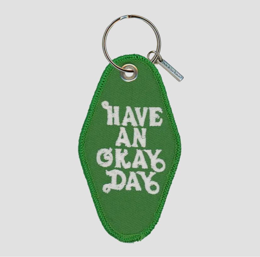 Daisy Patch Keychain
