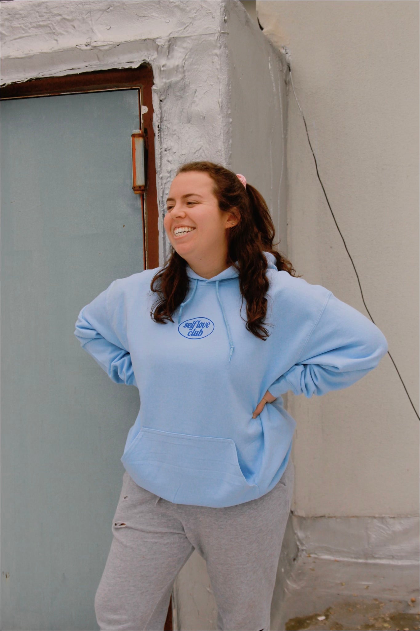 Self Love Hoodie in Baby Blue