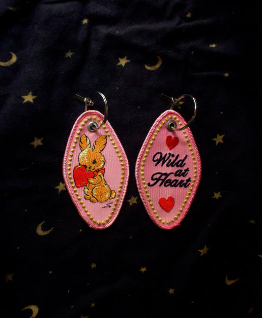 Bunny Embroidered Keychain