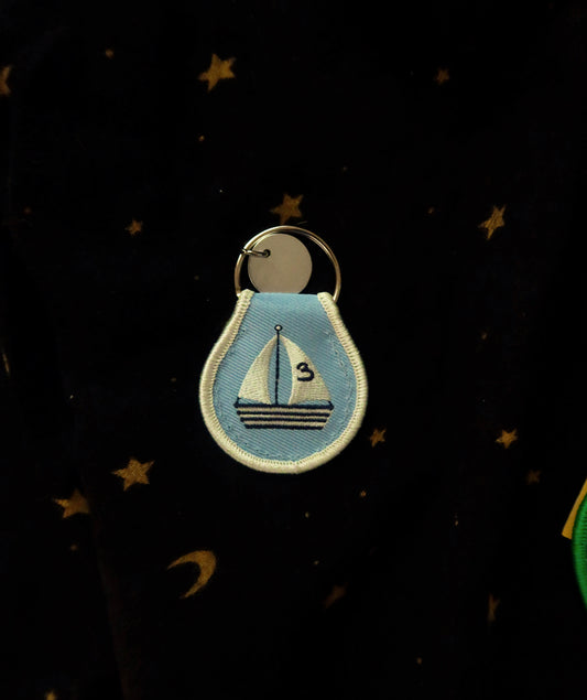 Sailboat Patch Keychain