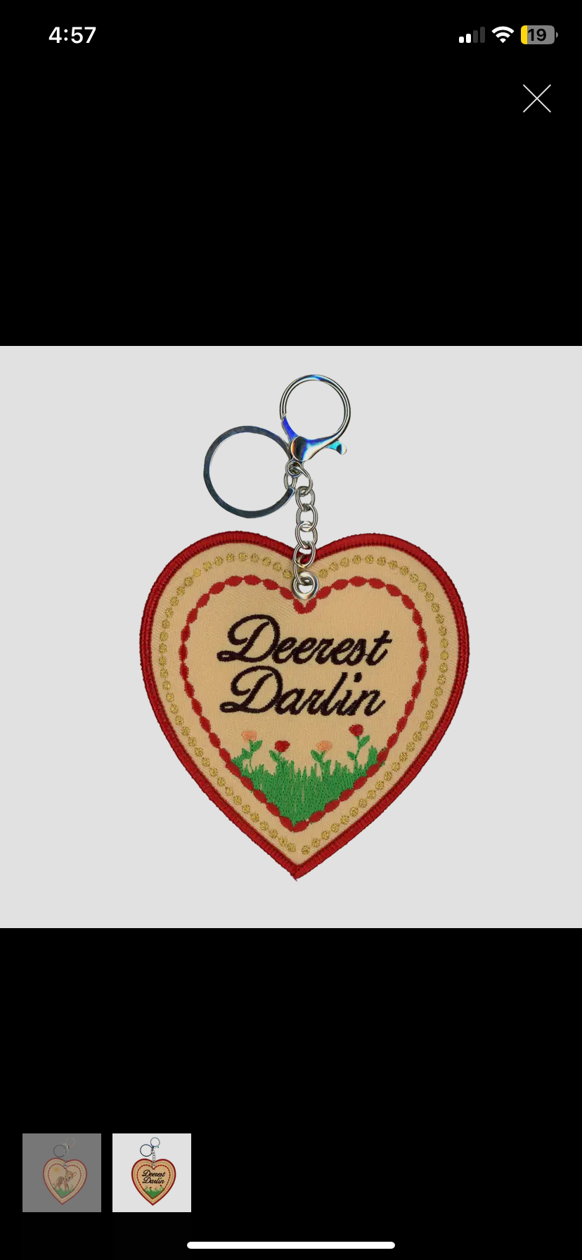 Deer Patch Keychain