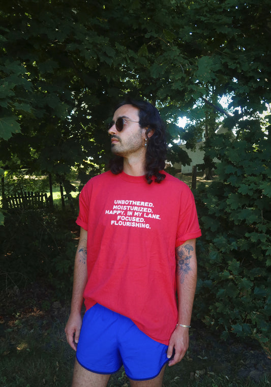 Unbothered Shirt in Red (PREORDER)