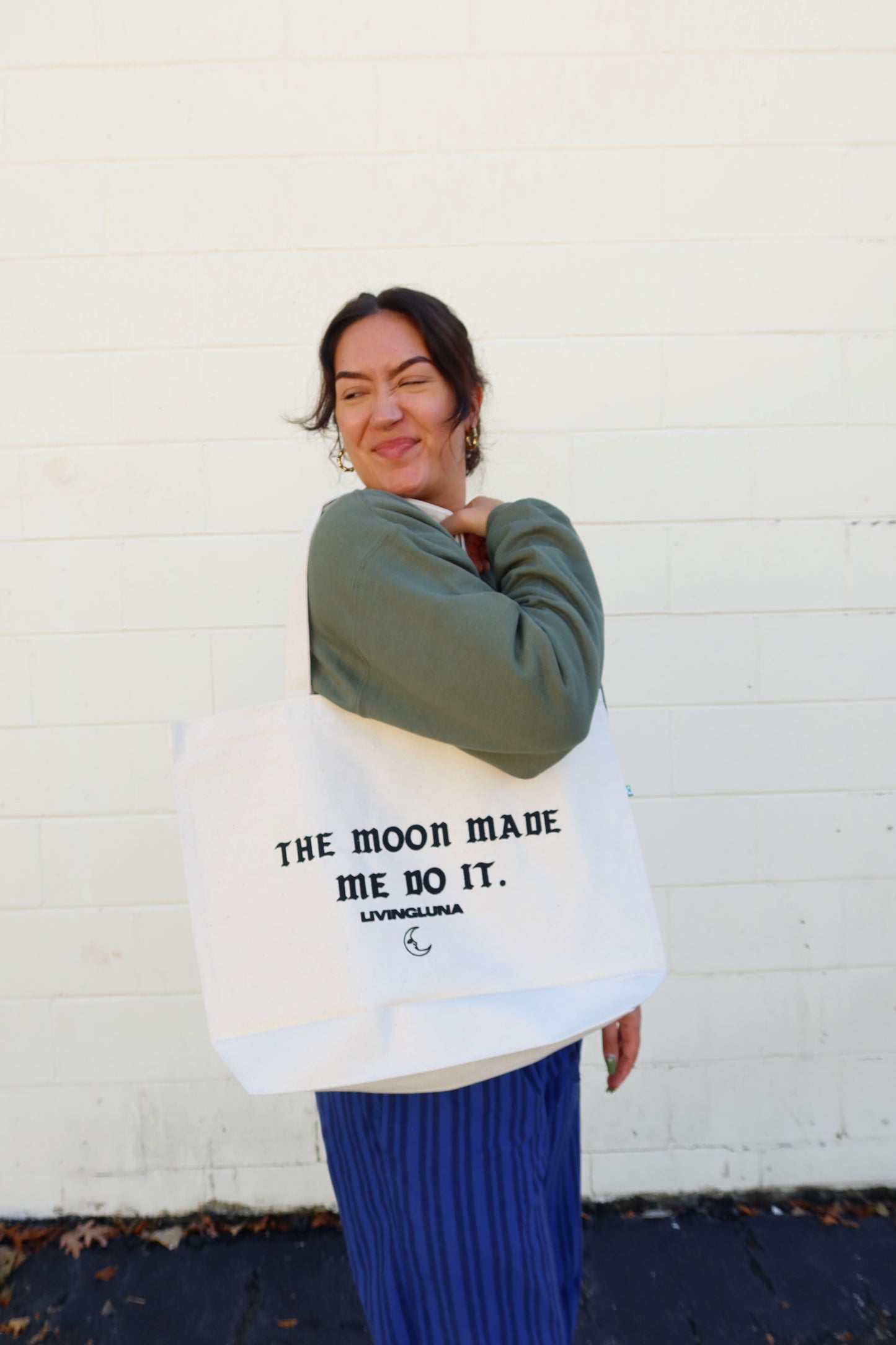 The Moon Made Me Do It XL Tote Bag