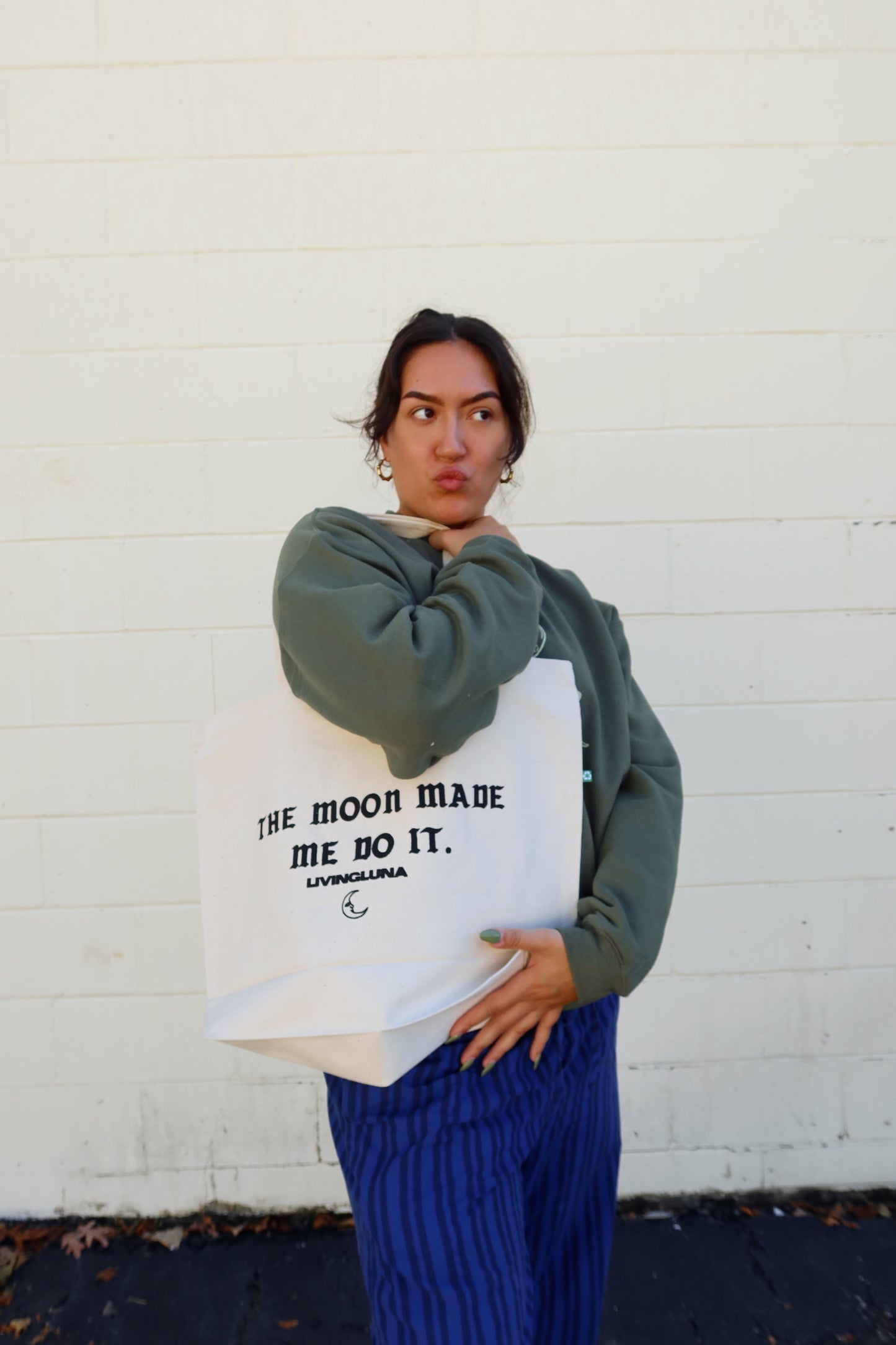 The Moon Made Me Do It XL Tote Bag