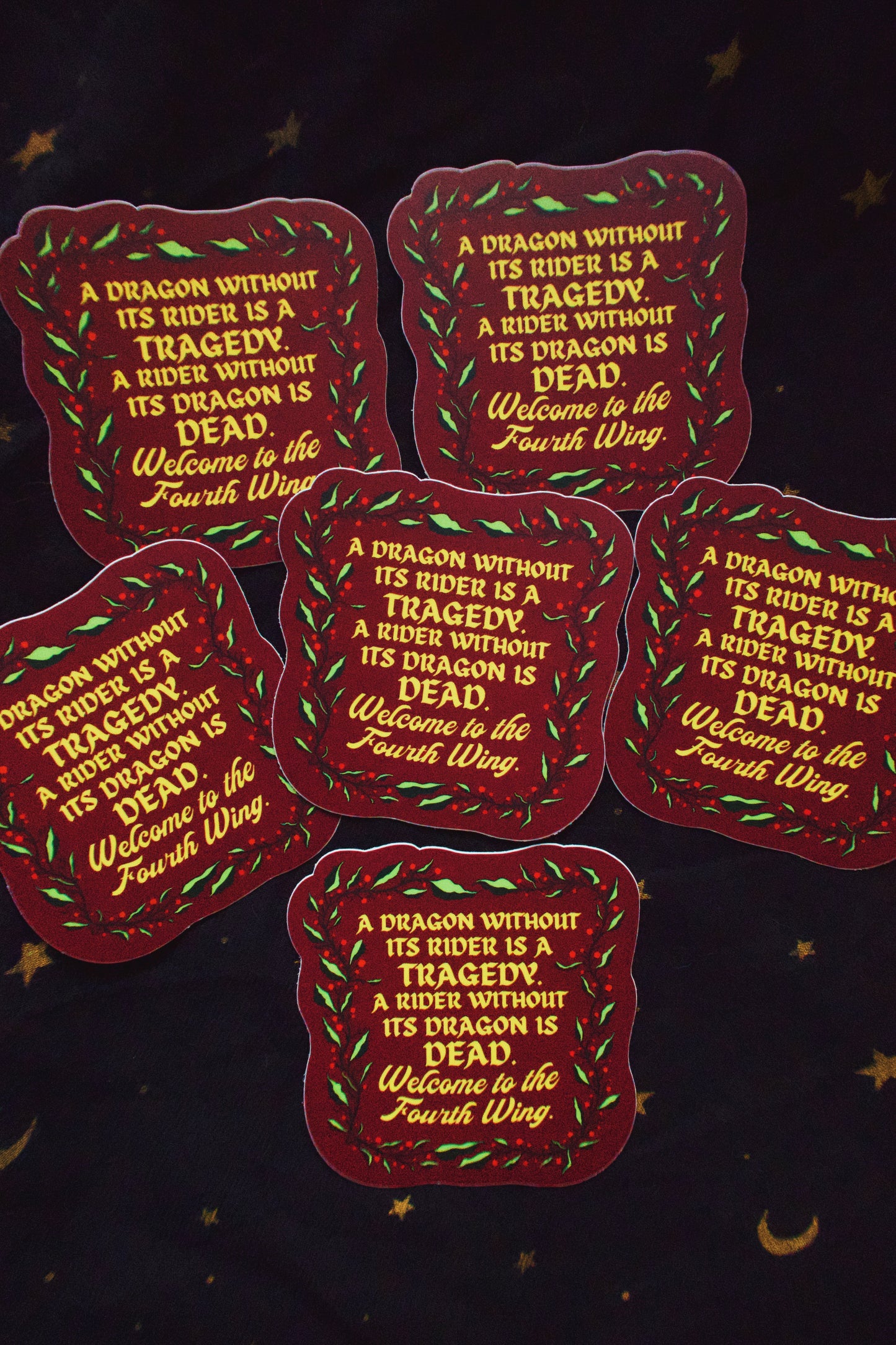 Fourth Wing Prophecy Sticker