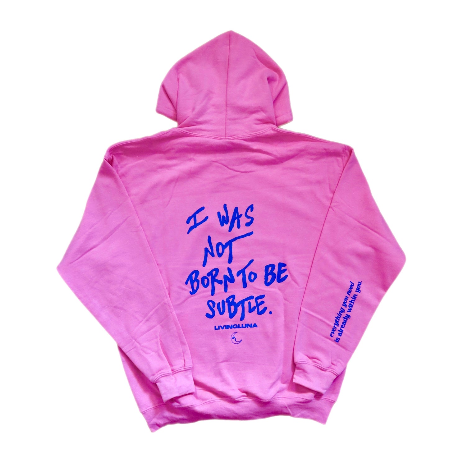 Not Subtle Hoodie in Pink