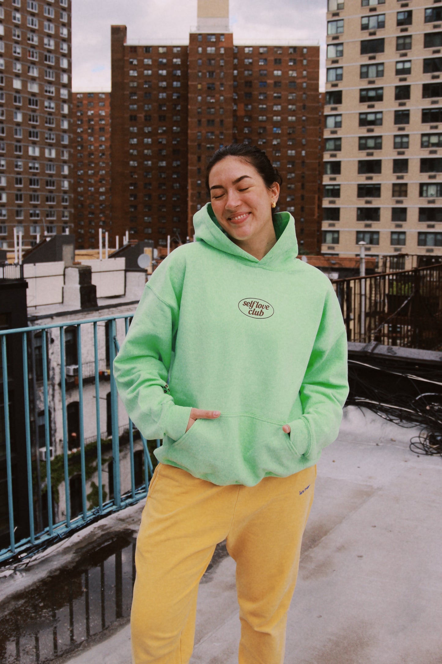 Self Love Hoodie in Mint