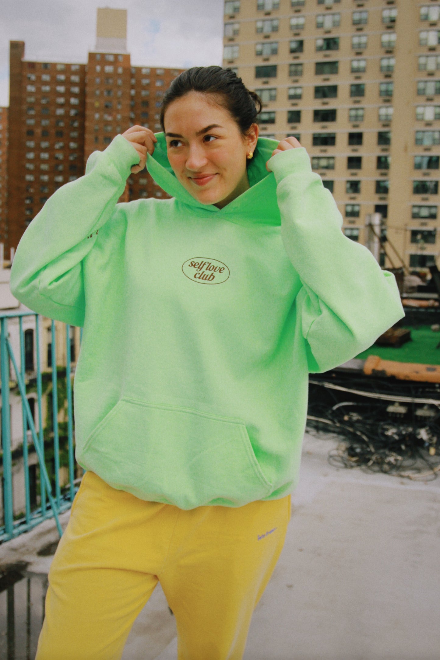 Self Love Hoodie in Mint