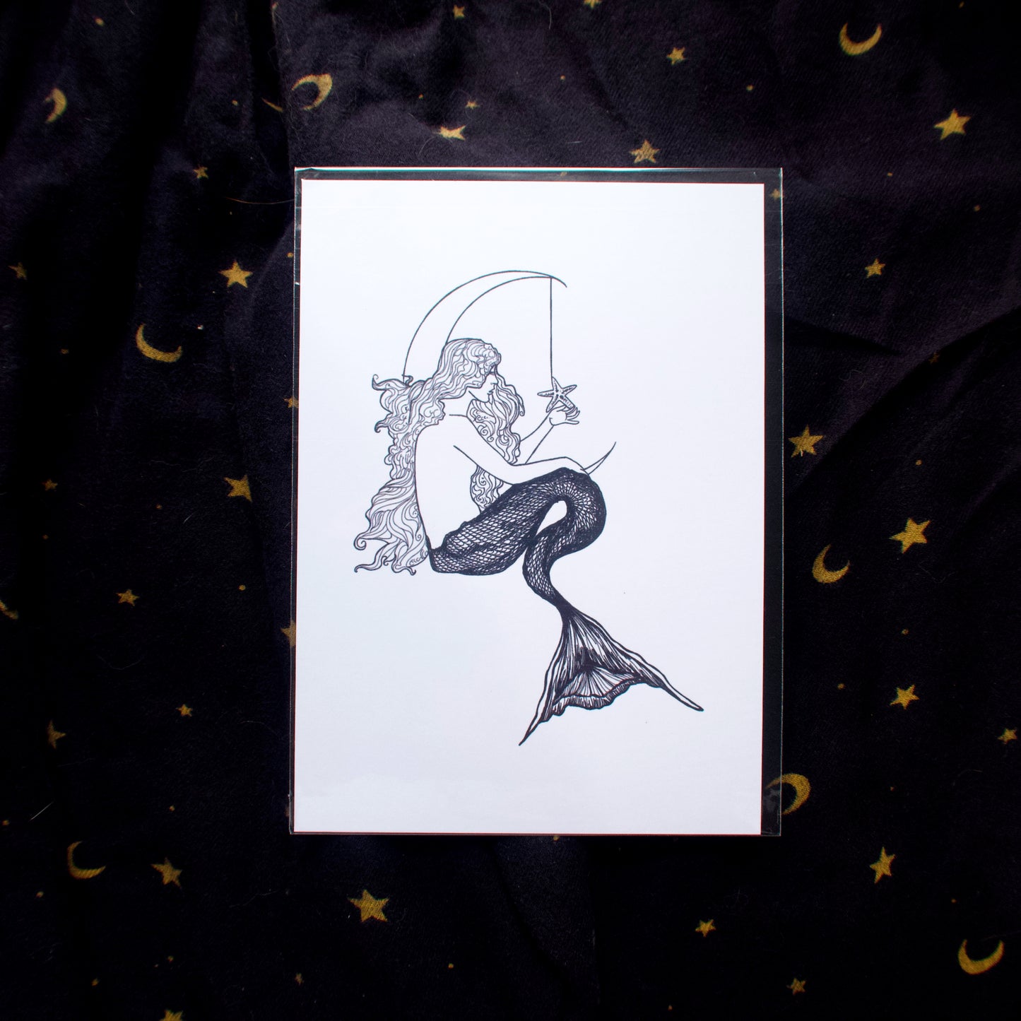 Mermaid Moon Mini Print