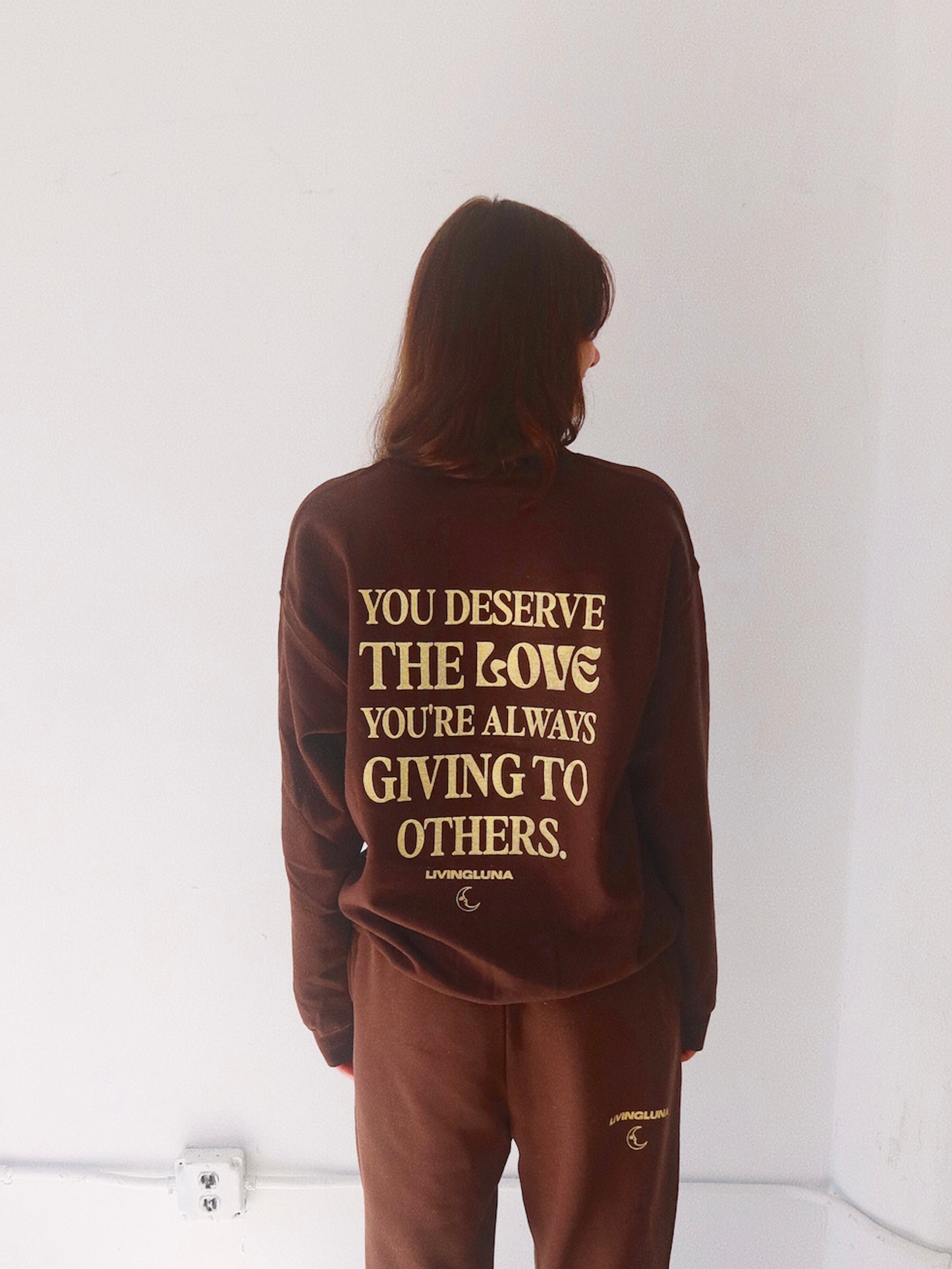 Self Love Crewneck in Cocoa (PREORDER)