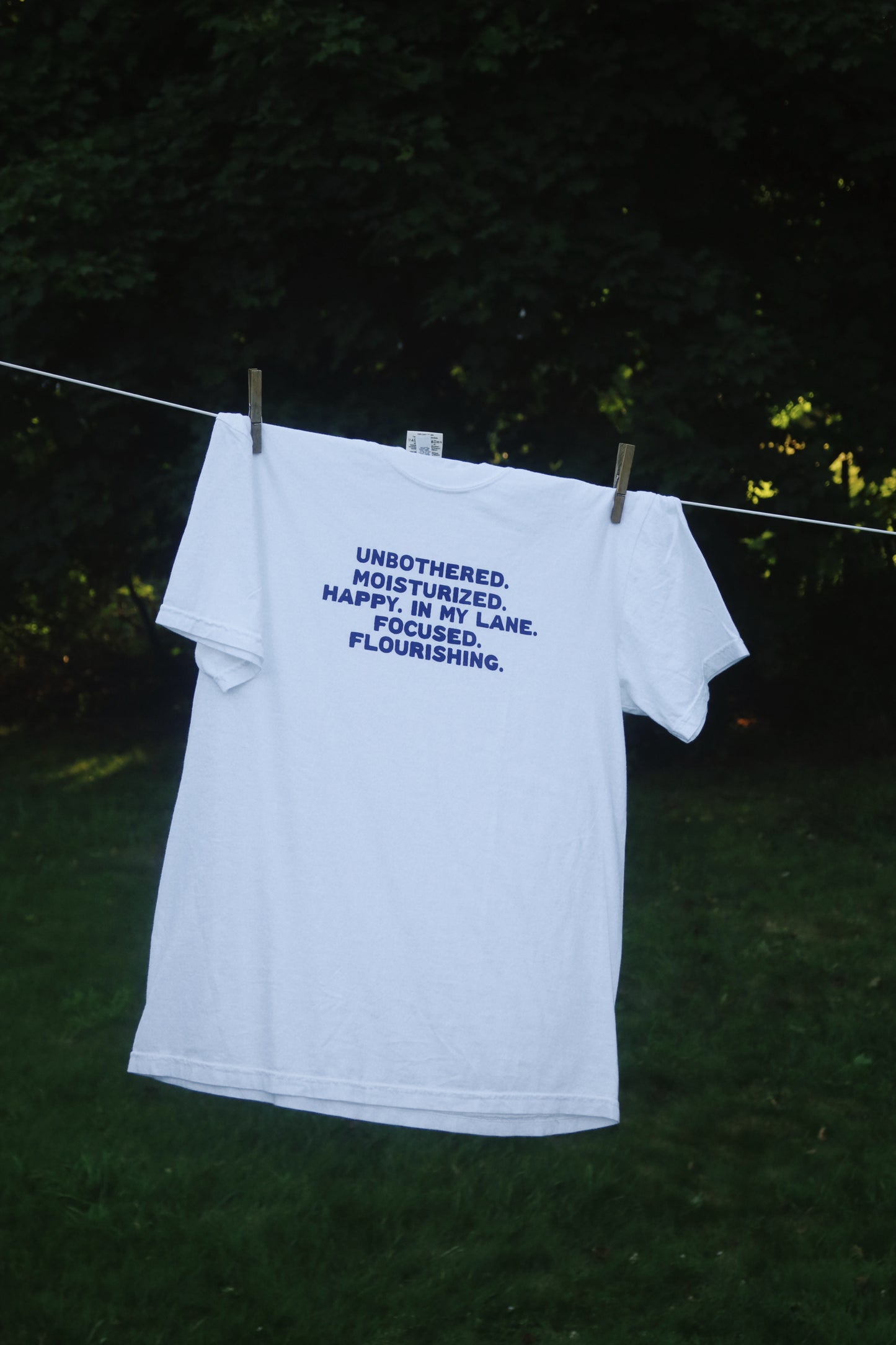 Unbothered Shirt in White (PREORDER)