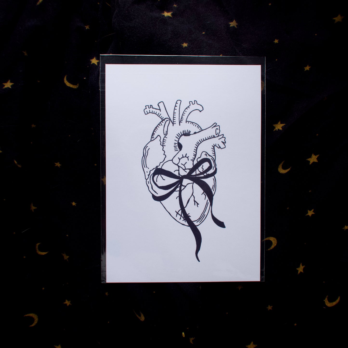 Bow Heart Mini Print