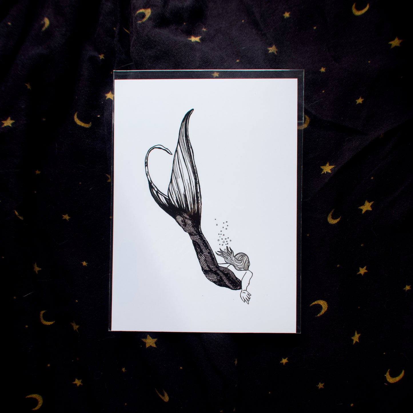 Mermaid Dive Mini Print