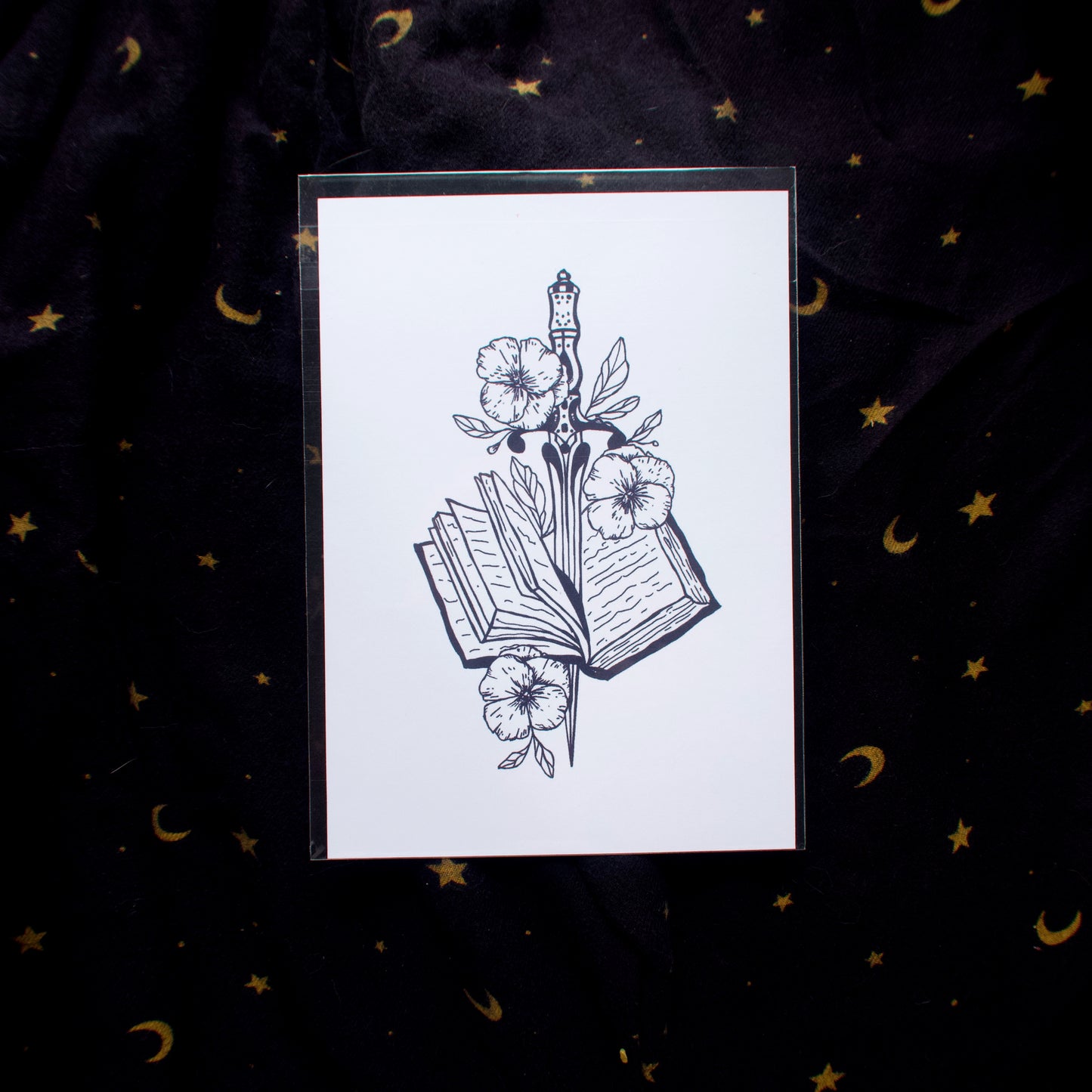 Book Sword Mini Print