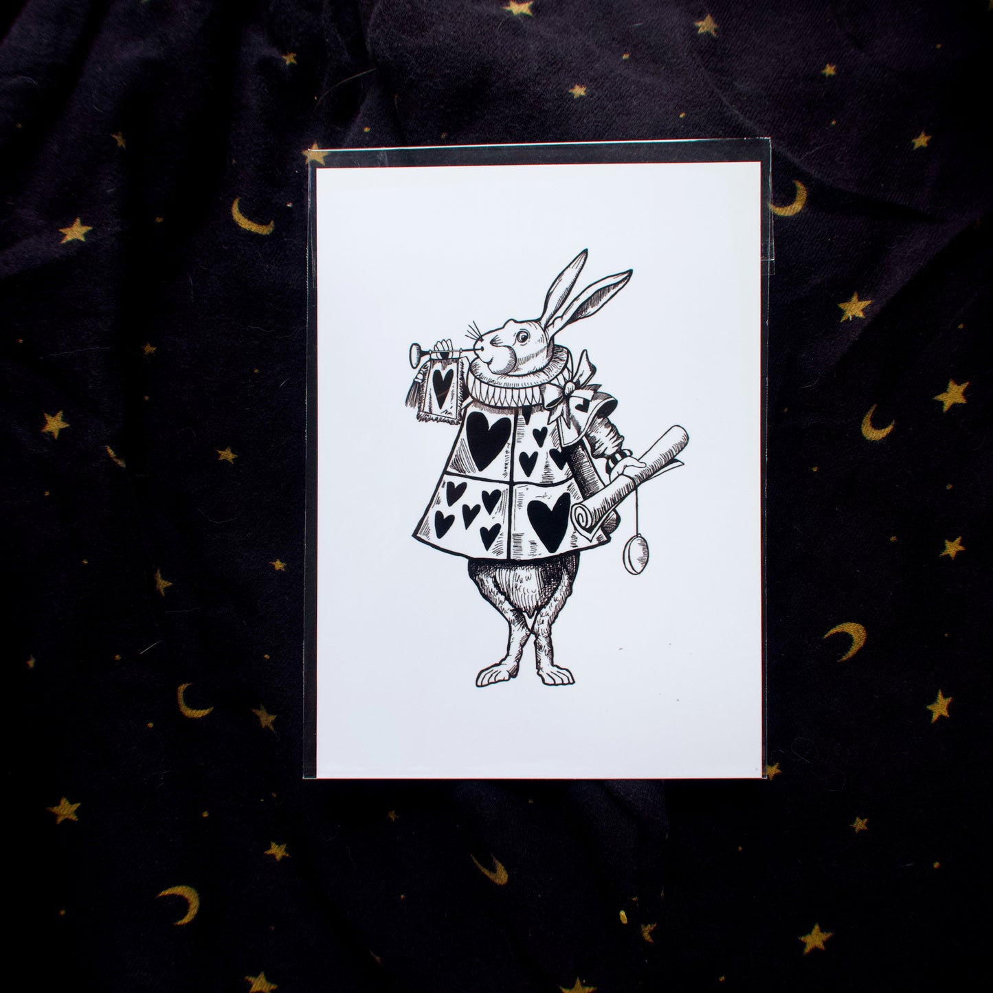 White Rabbit Mini Print