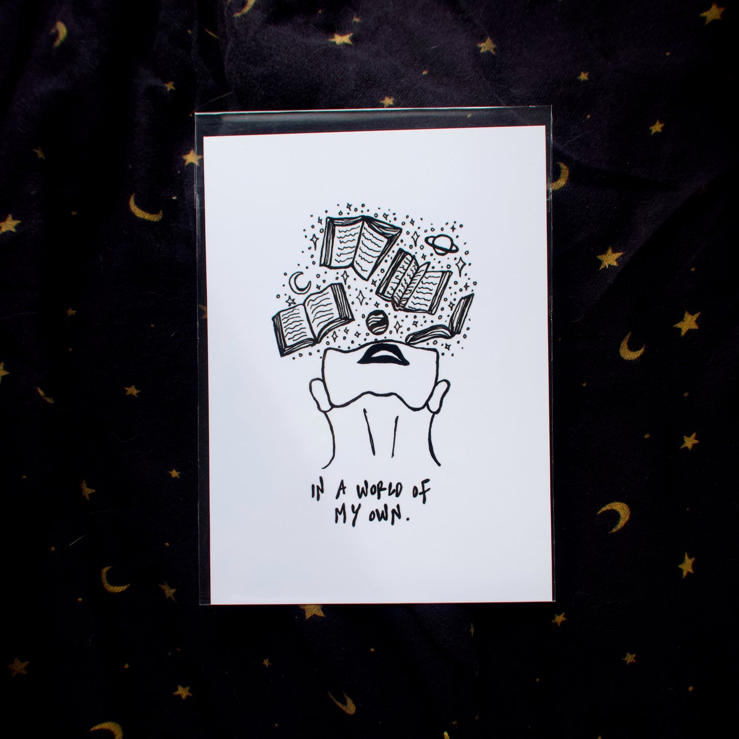 World of My Own Books Mini Print