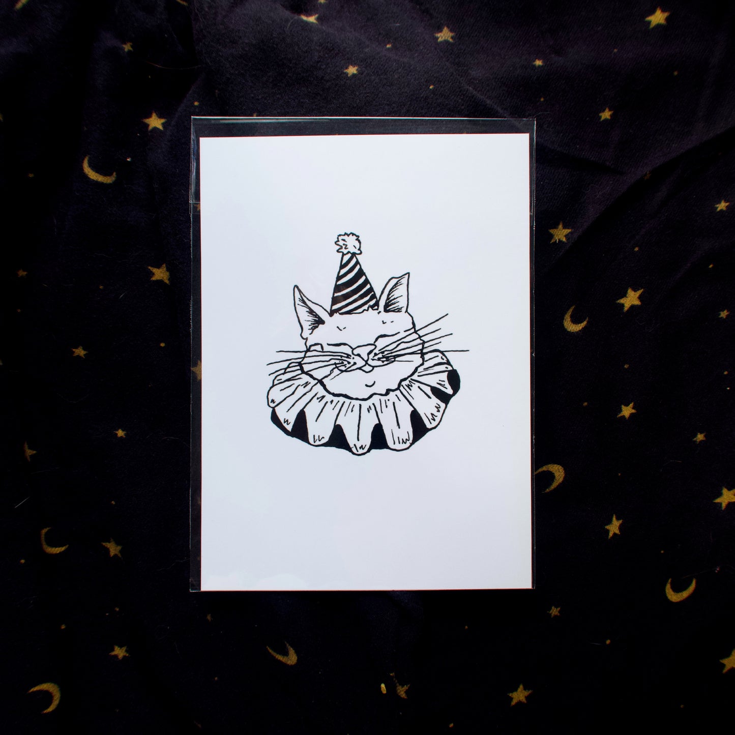 Clown Cat Mini Print