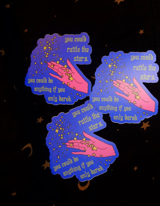 Rattle the Stars Sticker