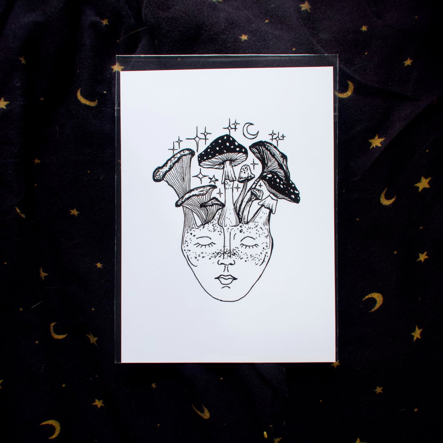 Mushroom Head Mini Print