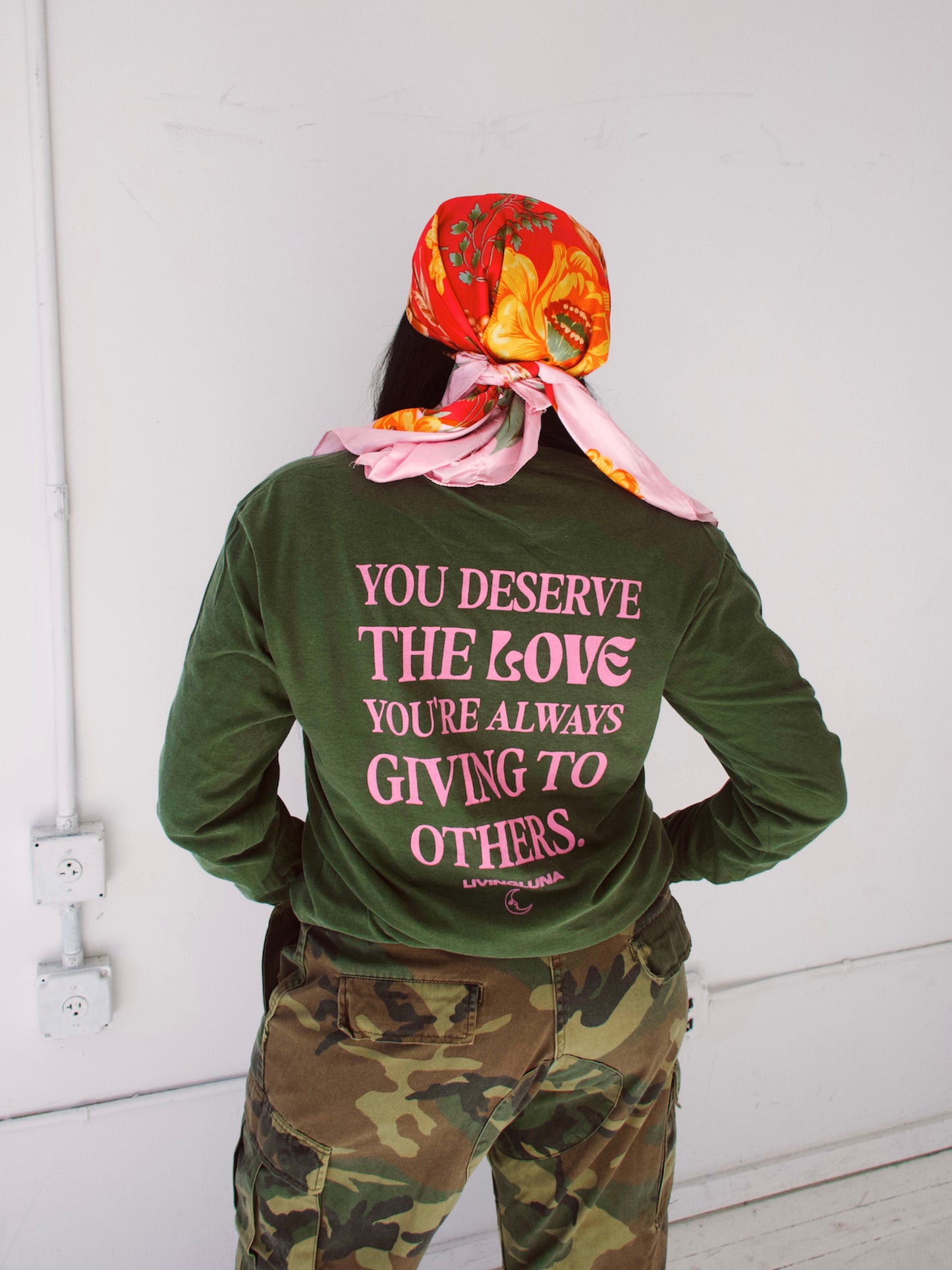 Self Love Long Sleeve in Hemp Green