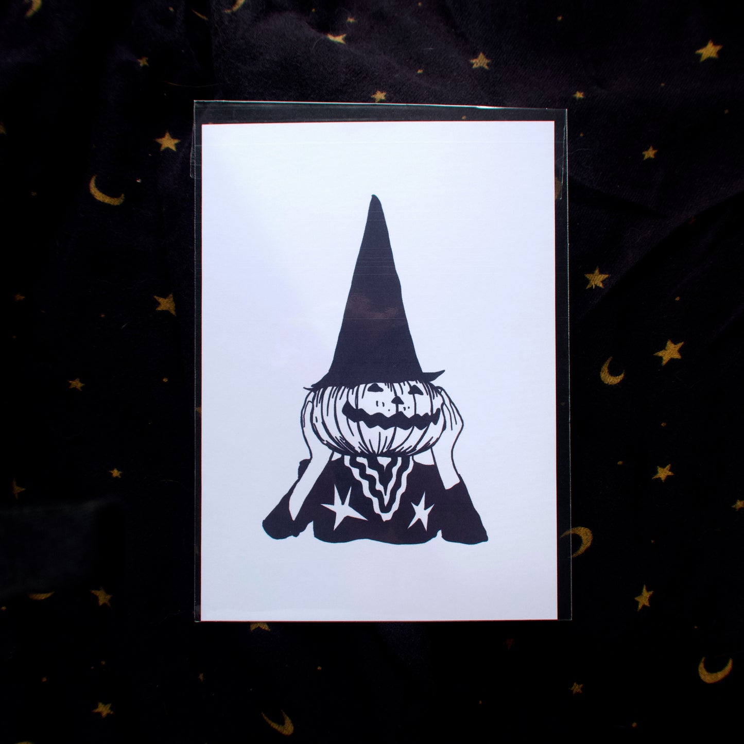 Pumpkin Head Mini Print