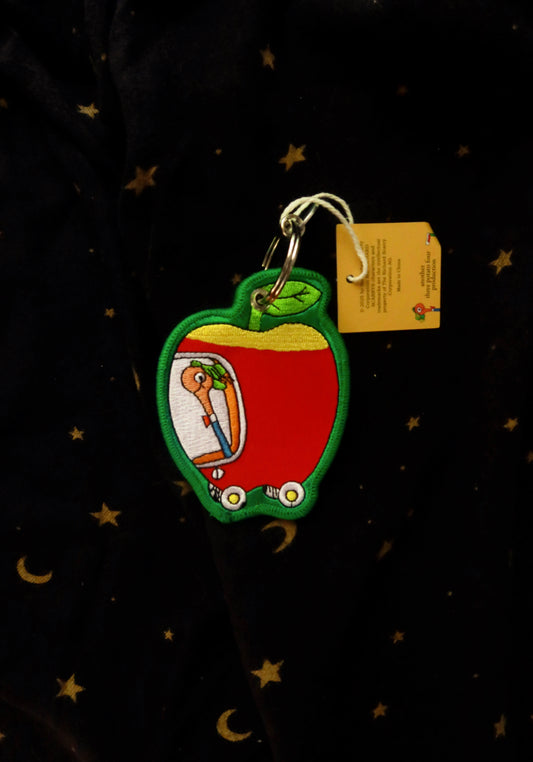 Richard Scarry Apple Worm Keychain