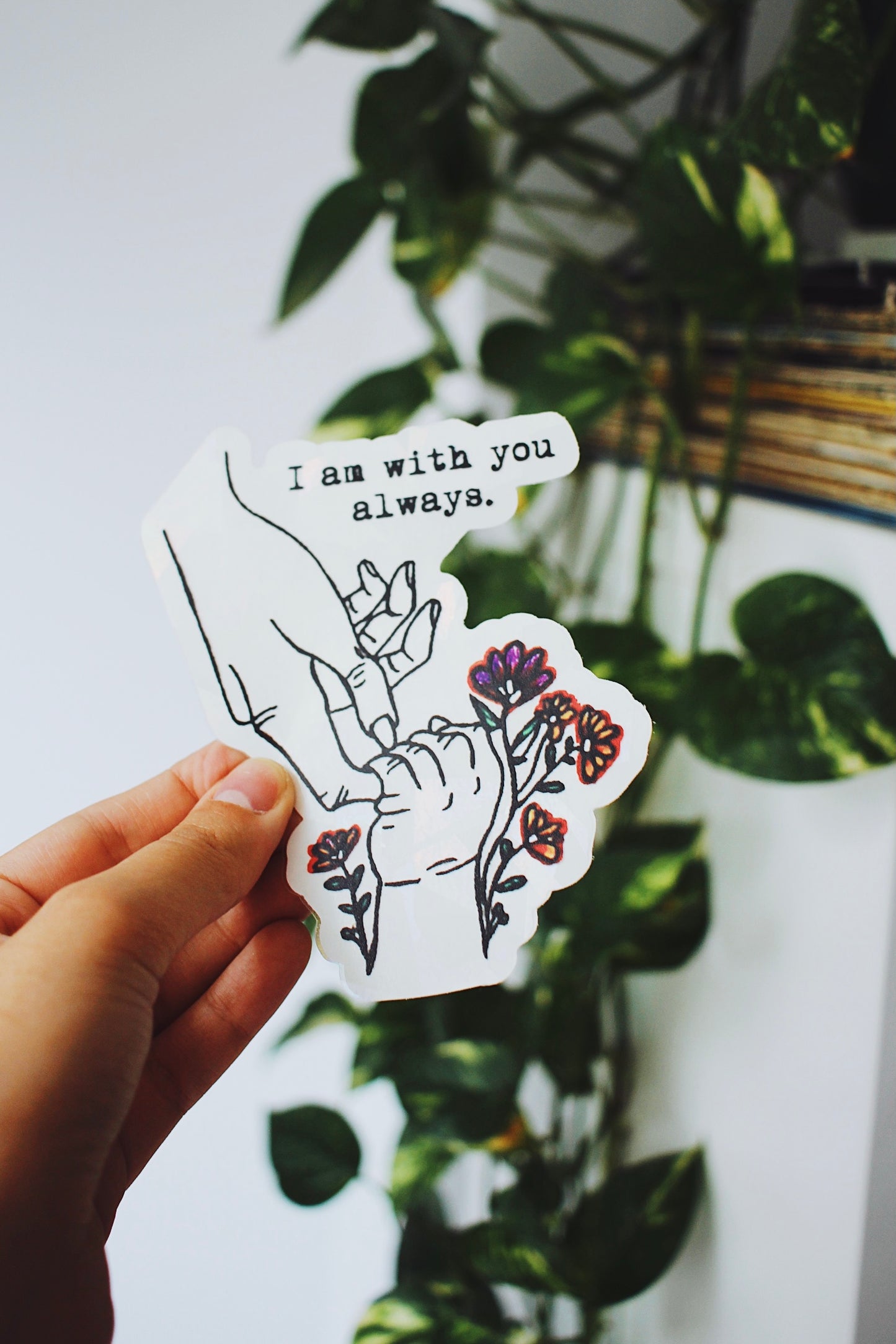 With You Always Suncatcher Window Decal / Rainbow Maker