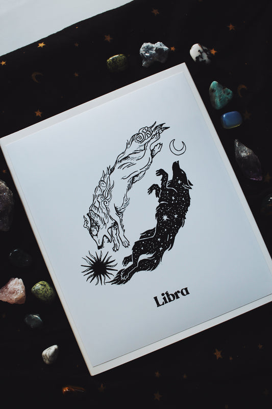 The Libra Zodiac Print