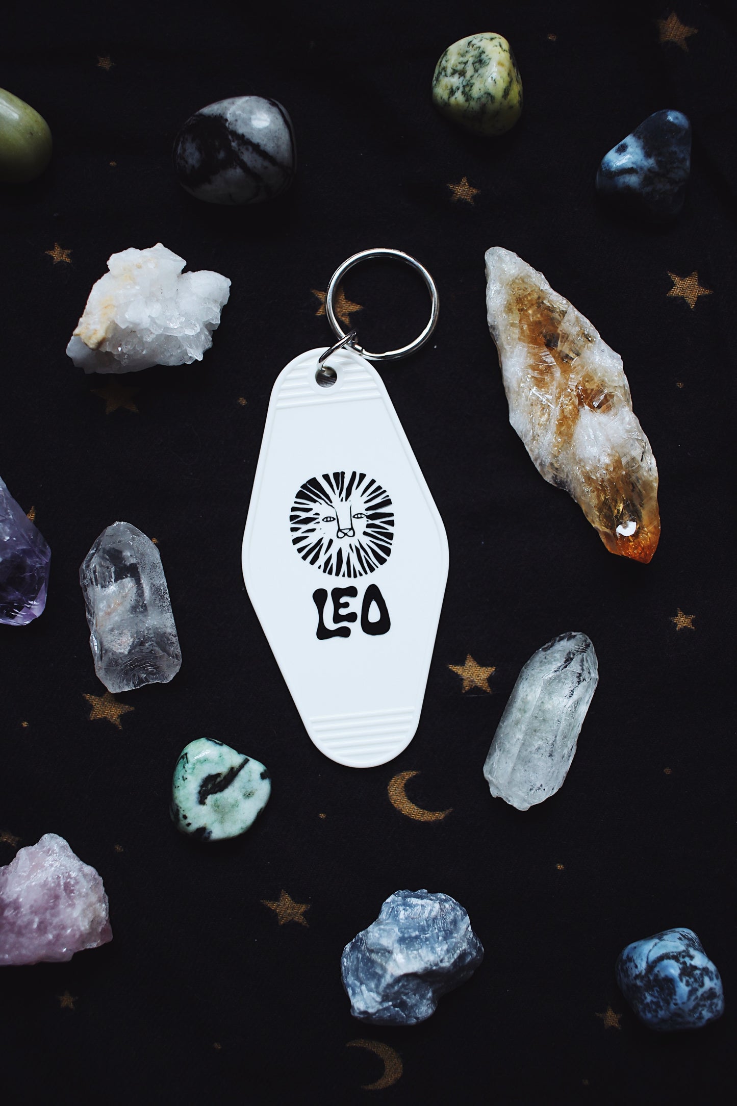 Leo Zodiac Sign Keychain