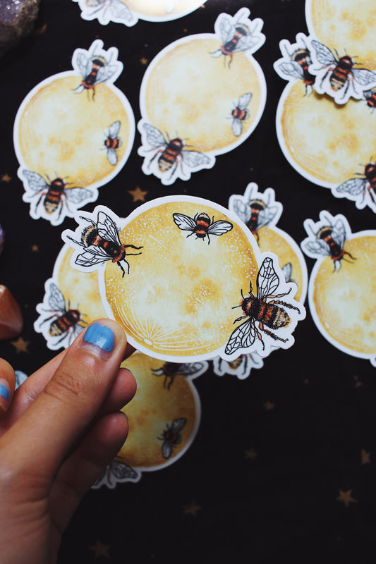 The Bumblebee Moon Sticker