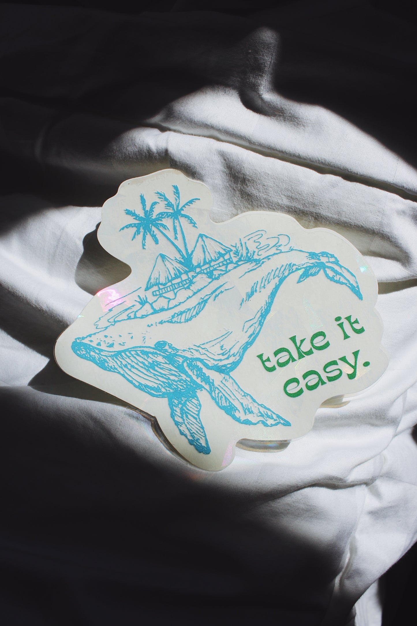 Whale Island Suncatcher Window Decal / Rainbow Maker