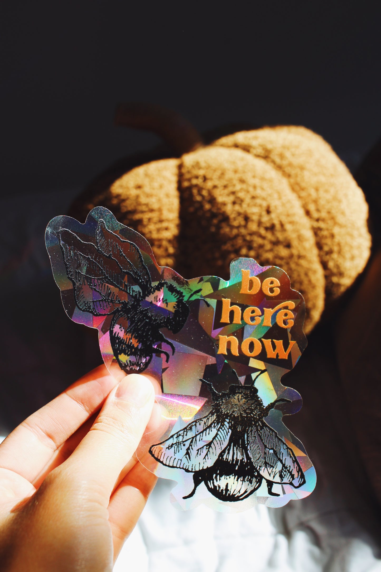 Be Here Now Suncatcher Window Decal / Rainbow Maker