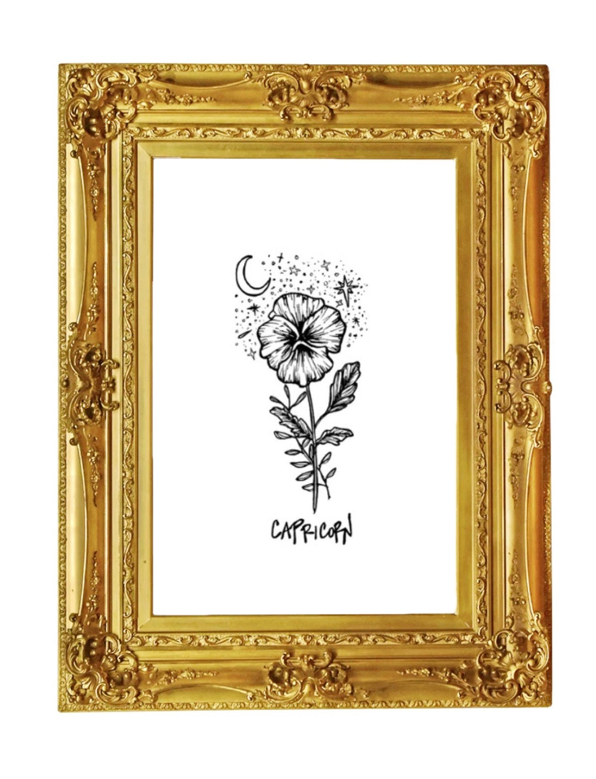 Capricorn Flower Print