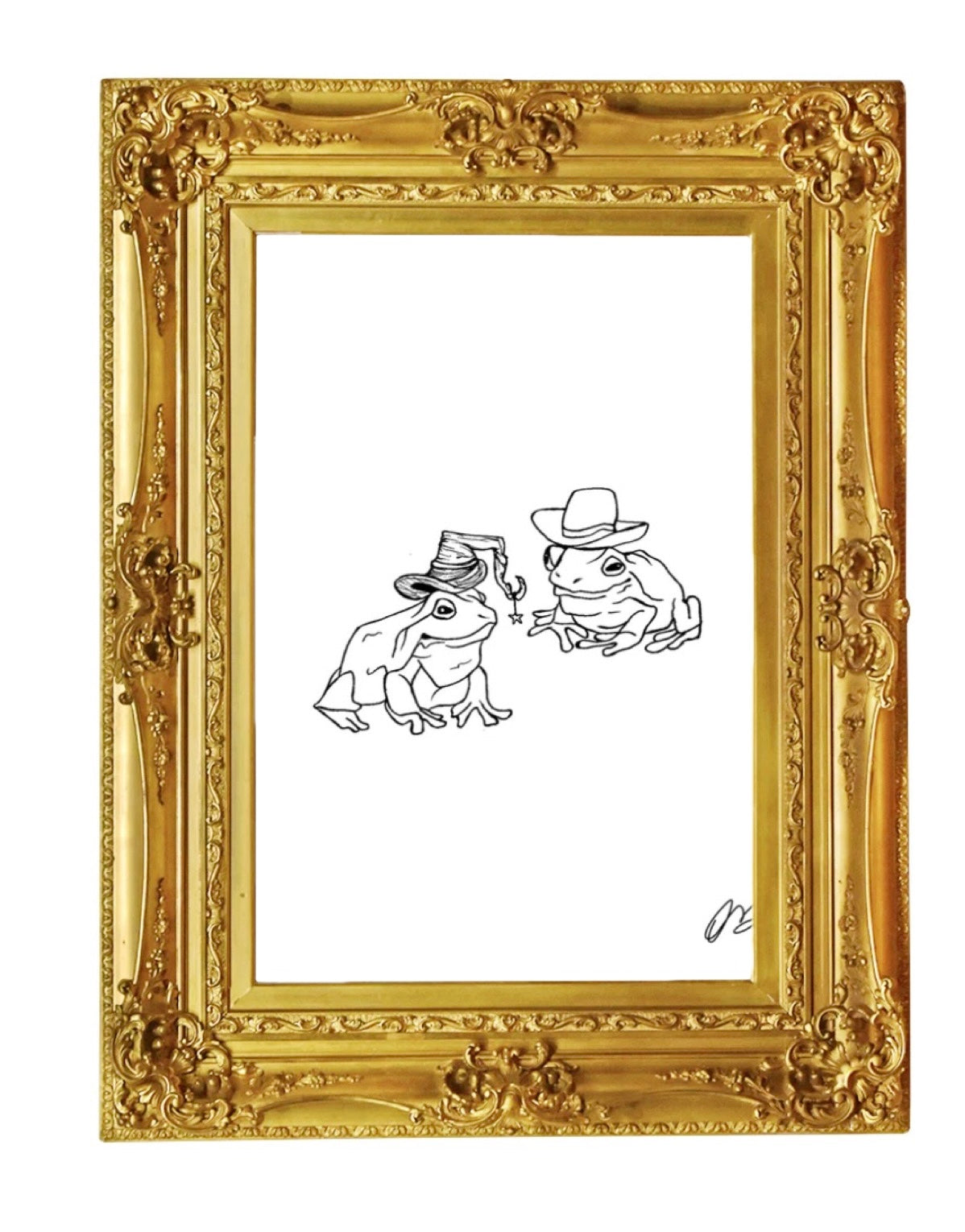 Frog Friends Art Print