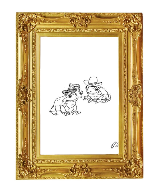 Frog Friends Art Print