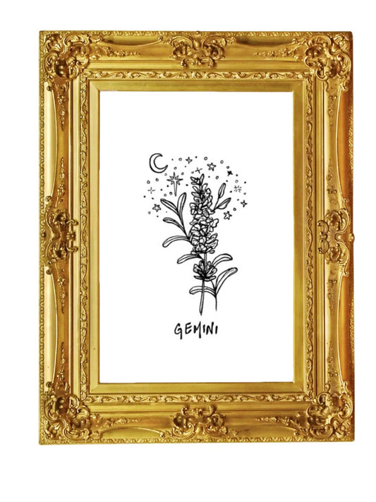 Gemini Flower Print