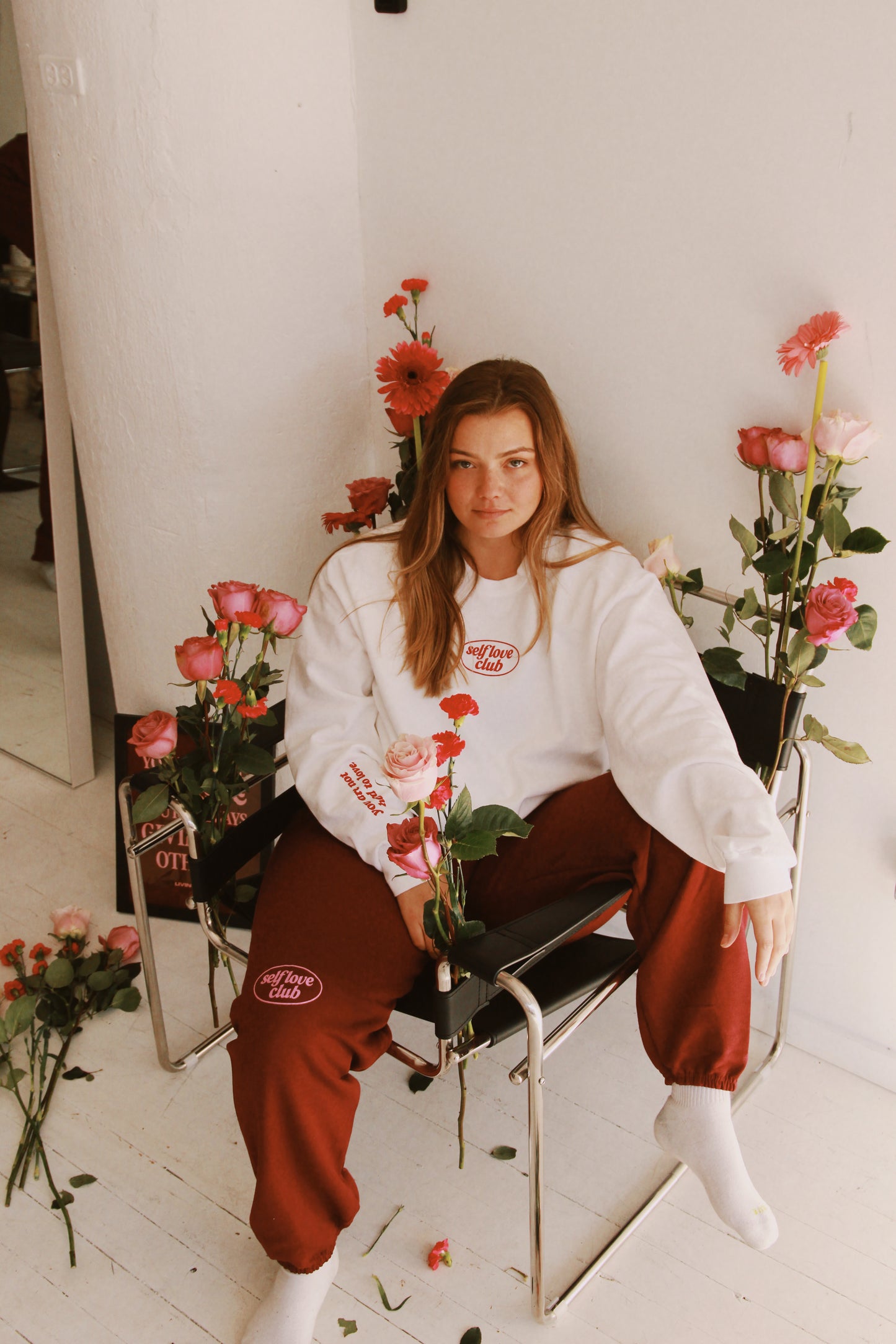 Self Love Crewneck in Ivory