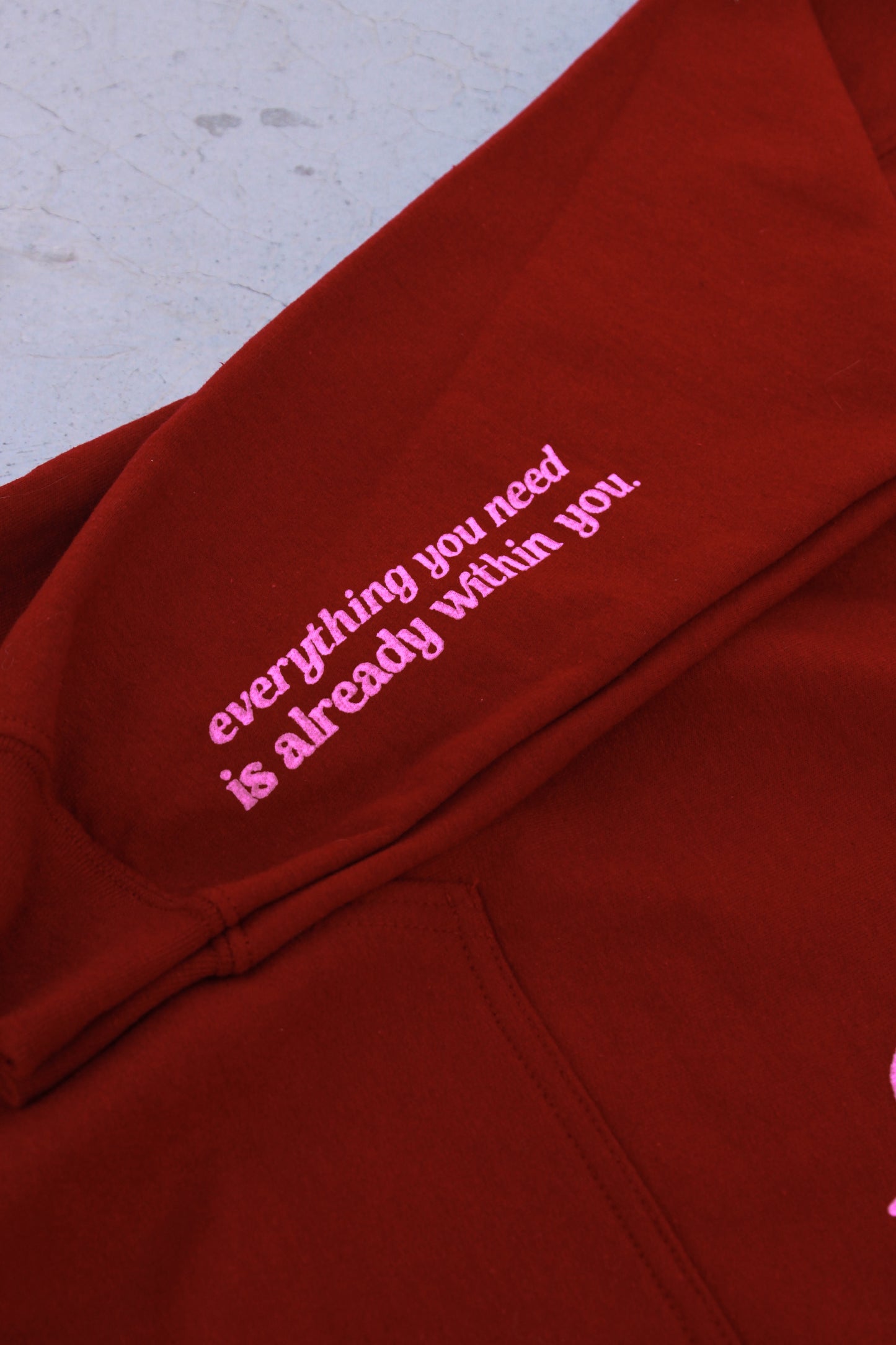 Not Born to be Subtle Hoodie in Garnet