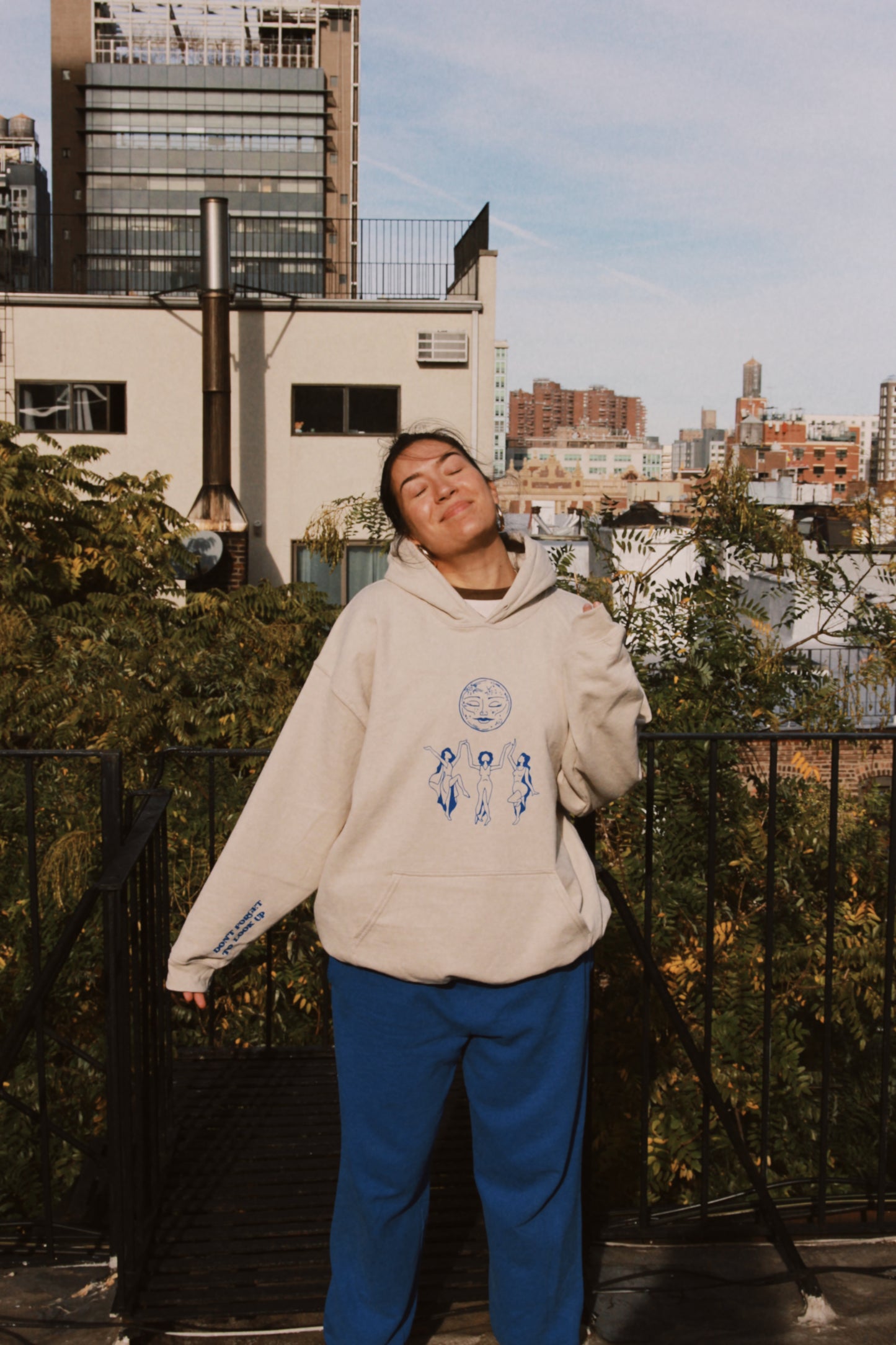 Moon Magic Hoodie in Cream