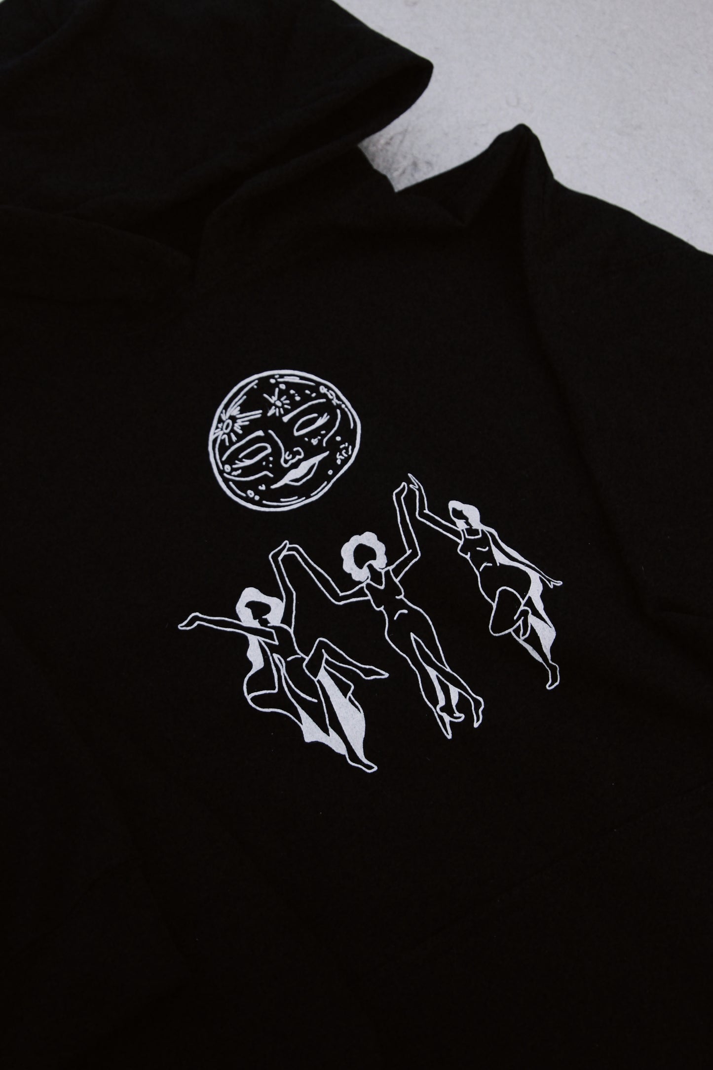 Moon Magic Hoodie in Black
