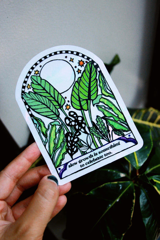 Plant Moon Suncatcher Decal