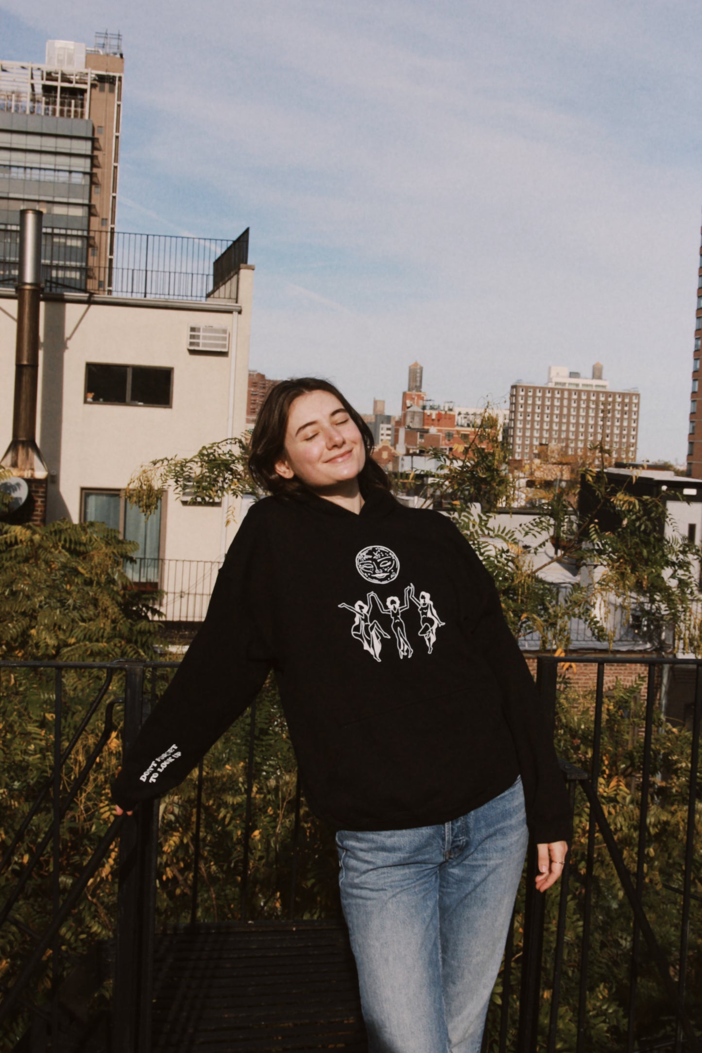 Moon Magic Hoodie in Black