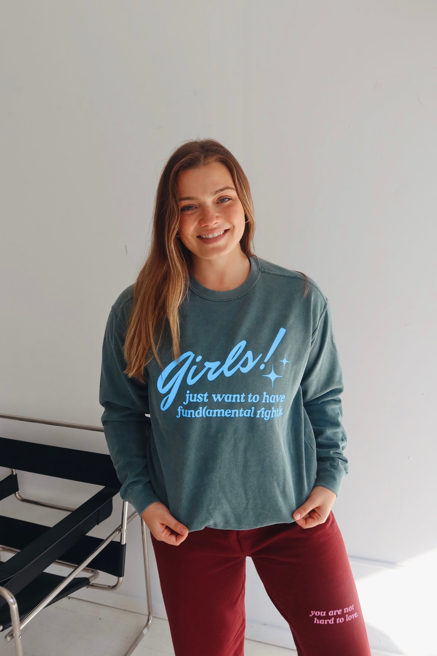 GJWHF Crewneck in Dark Teal