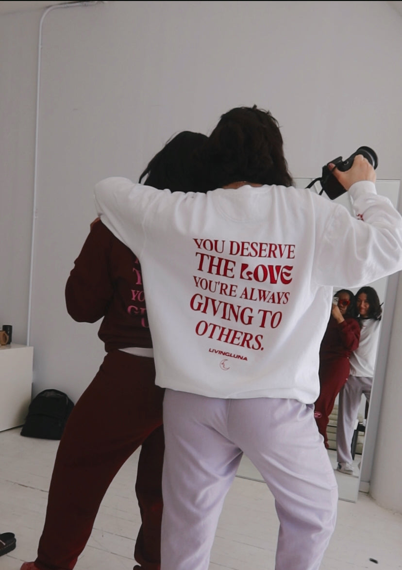 Self Love Crewneck in Ivory