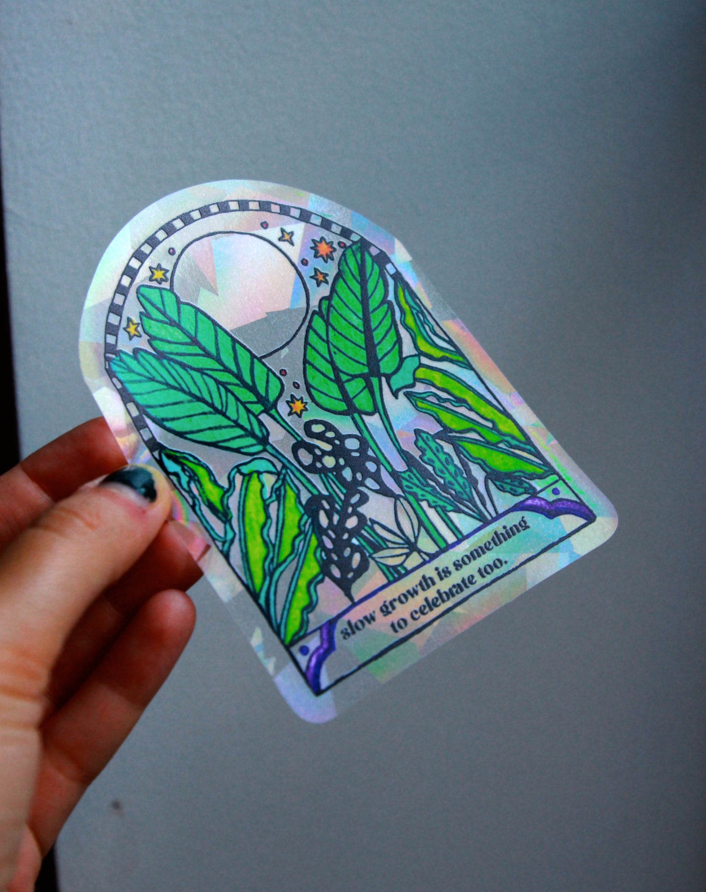 Plant Moon Suncatcher Decal