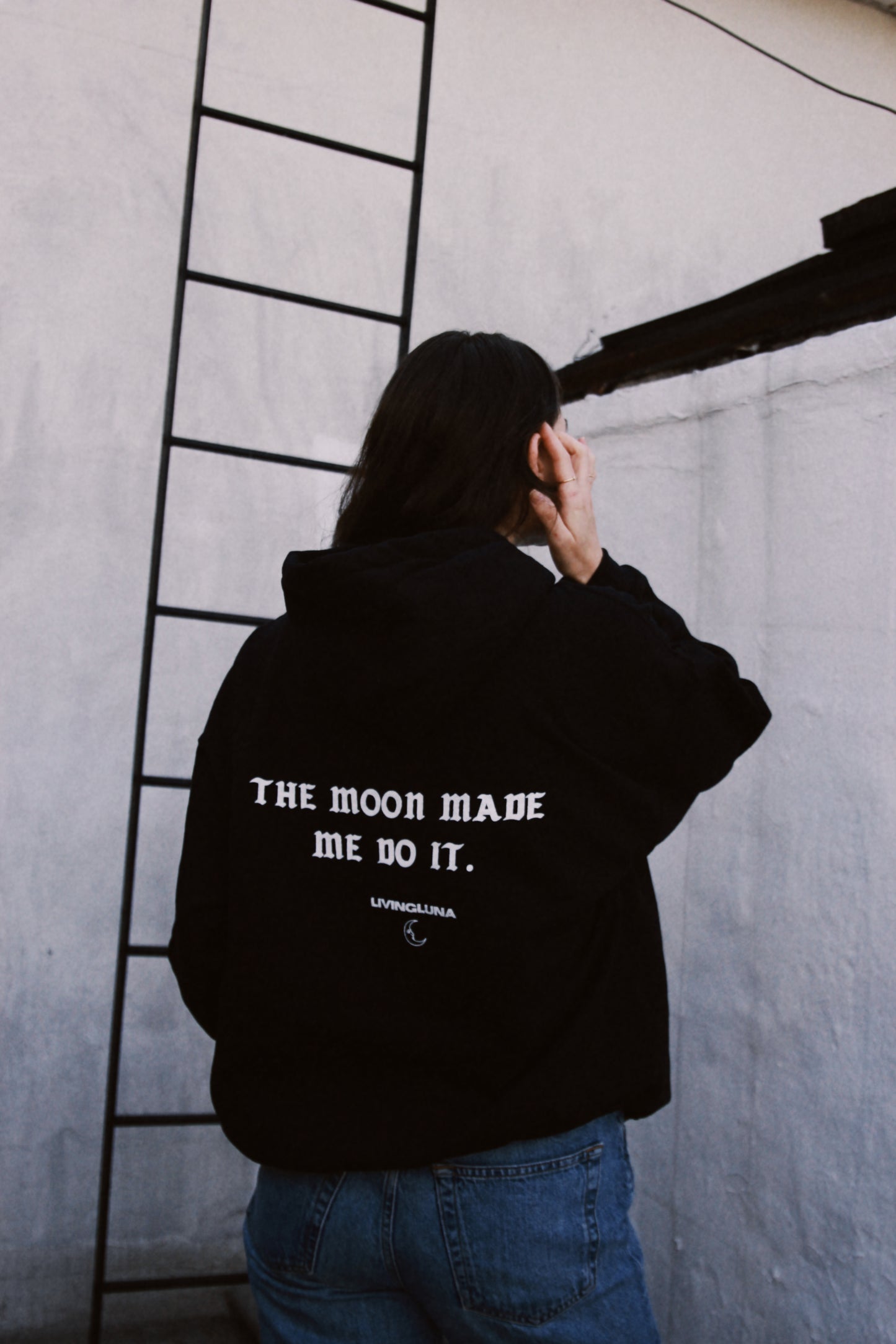 Moon Magic Hoodie in Black