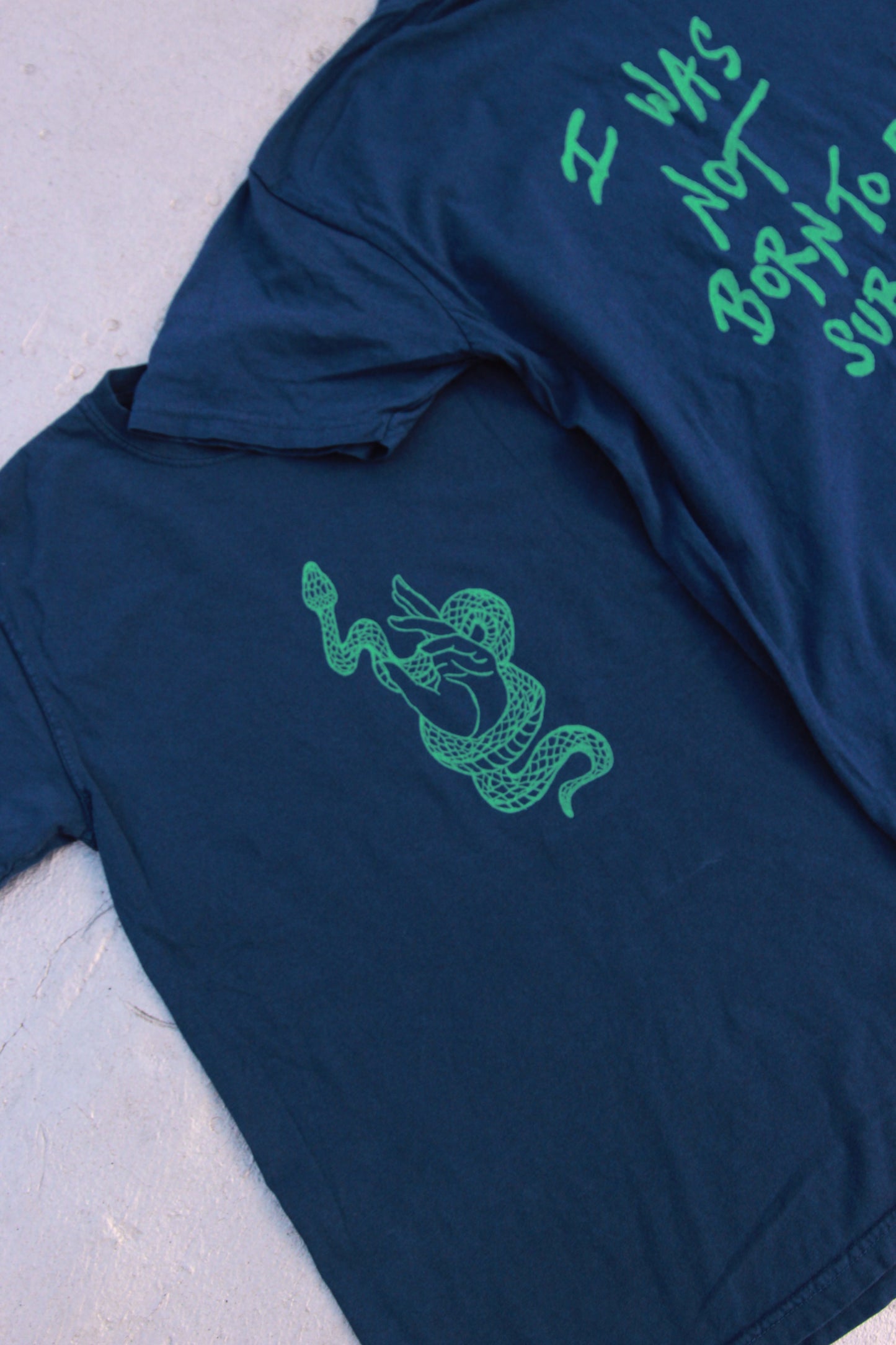 Not Born to be Subtle Shirt in Indigo